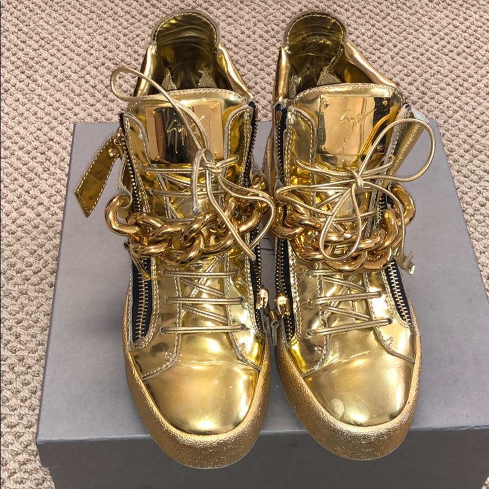 Mirror/Specchio Gold Giuseppe Zanotti sneakers